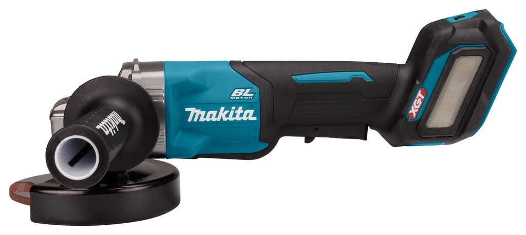 Kotni brusilnik Makita GA032GZ 40V max z AWS in varnostnim stikalom 125 mm brez baterij in polnilnika v MBoxu
