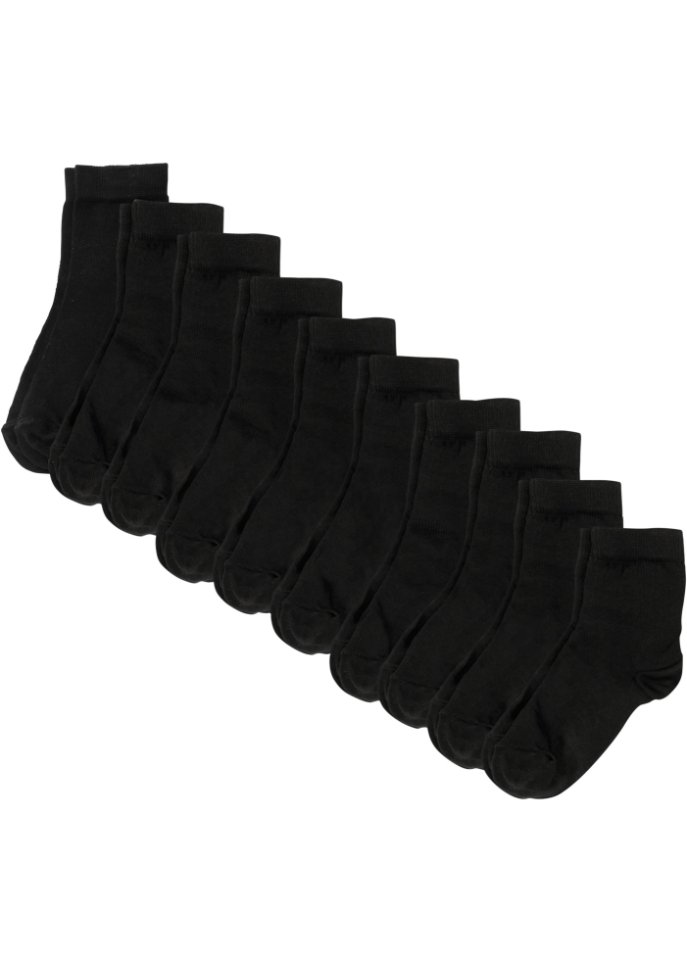 Kurzsocken Basic (10er Pack) mit Bio-Baumwolle