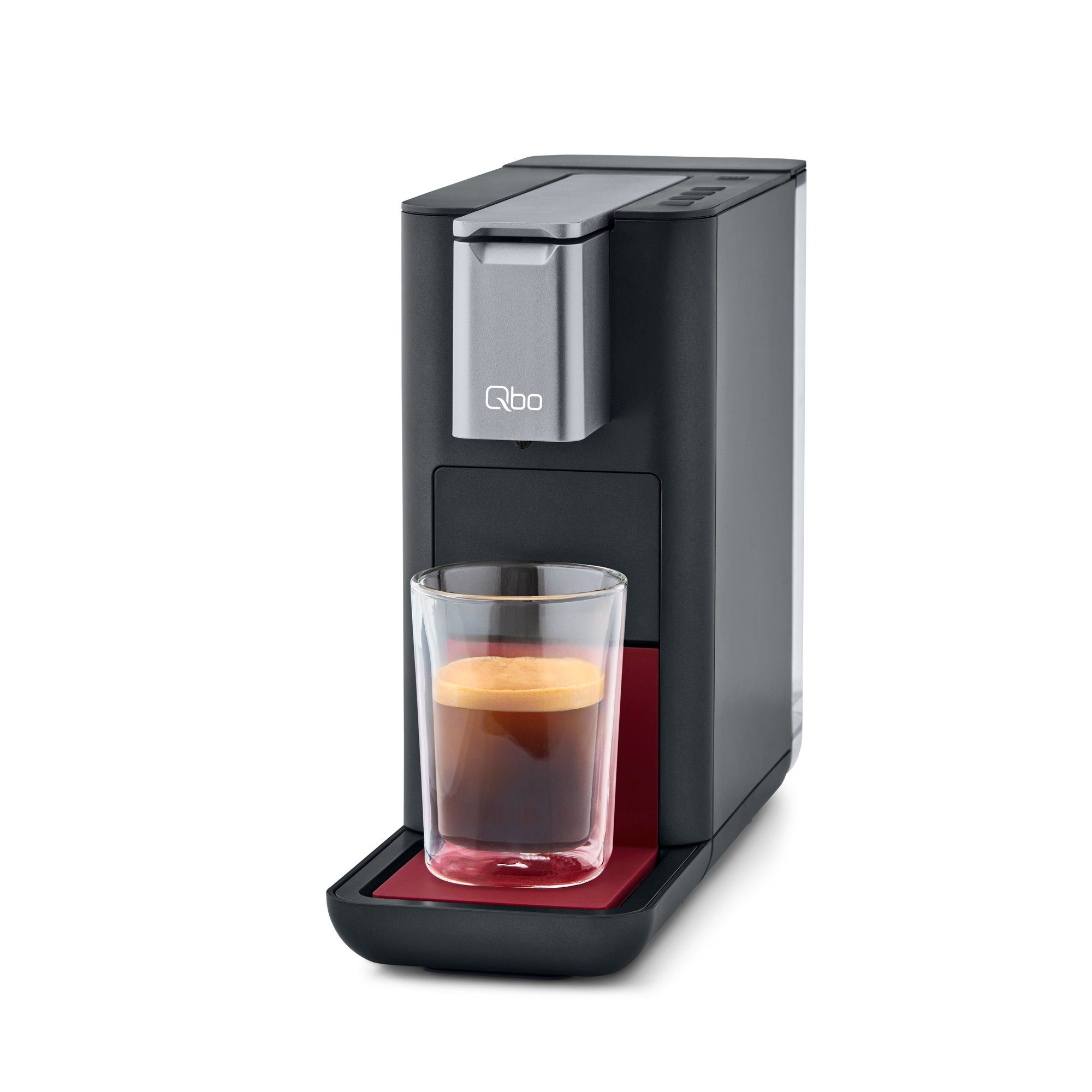 Tchibo Kapselmaschine Qbo ESSENTIAL, für Espresso, Caffè und Caffè Grande, kompaktes Design