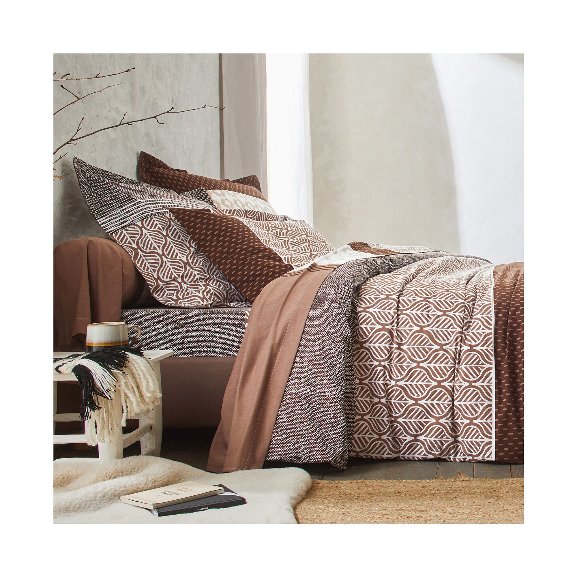 Linge de lit Tommy imprimé géométrique