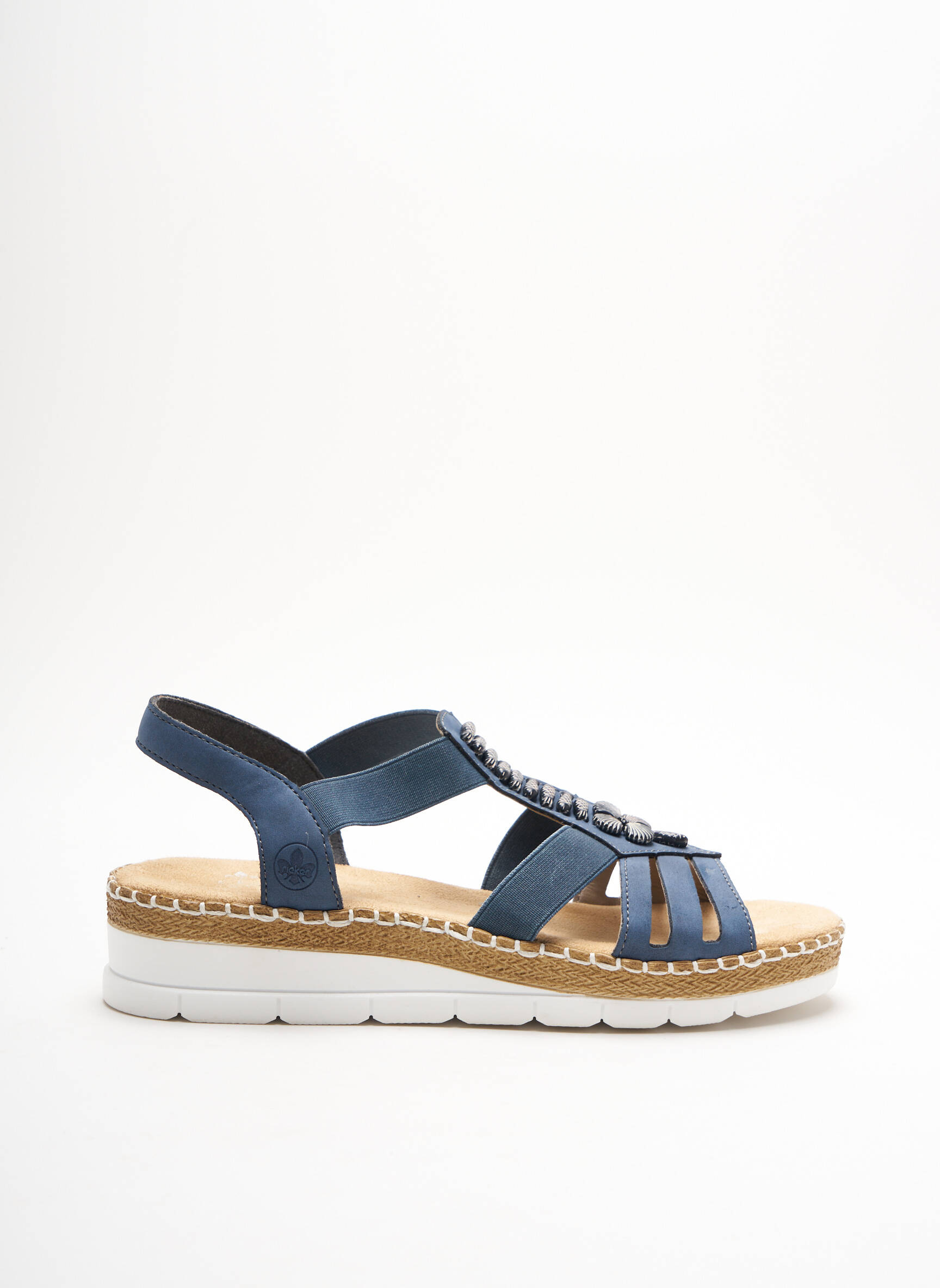 Rieker Sandales Nu Pieds Femme couleur bleu
