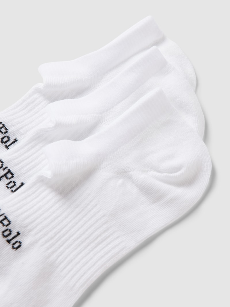 Sneakersocken mit Label-Detail im 3er-Pack Modell 'SASCHA' in weiß