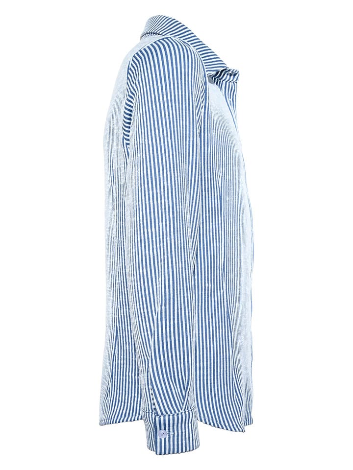 Blue Effect Bluse in Blau/ Weiß günstig kaufen