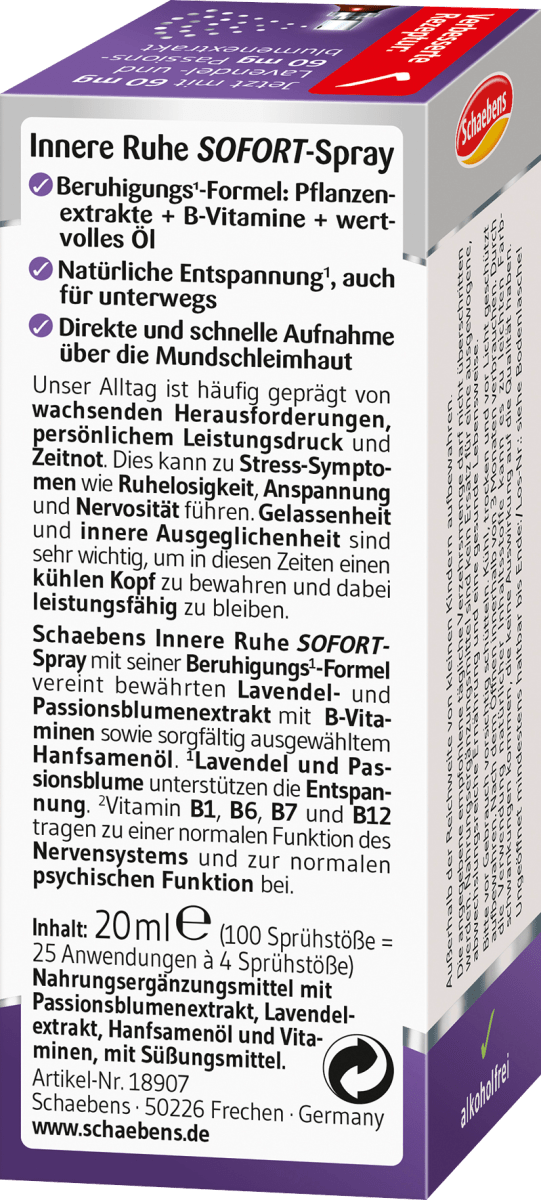 Innere Ruhe Sofort-Spray, 20 ml