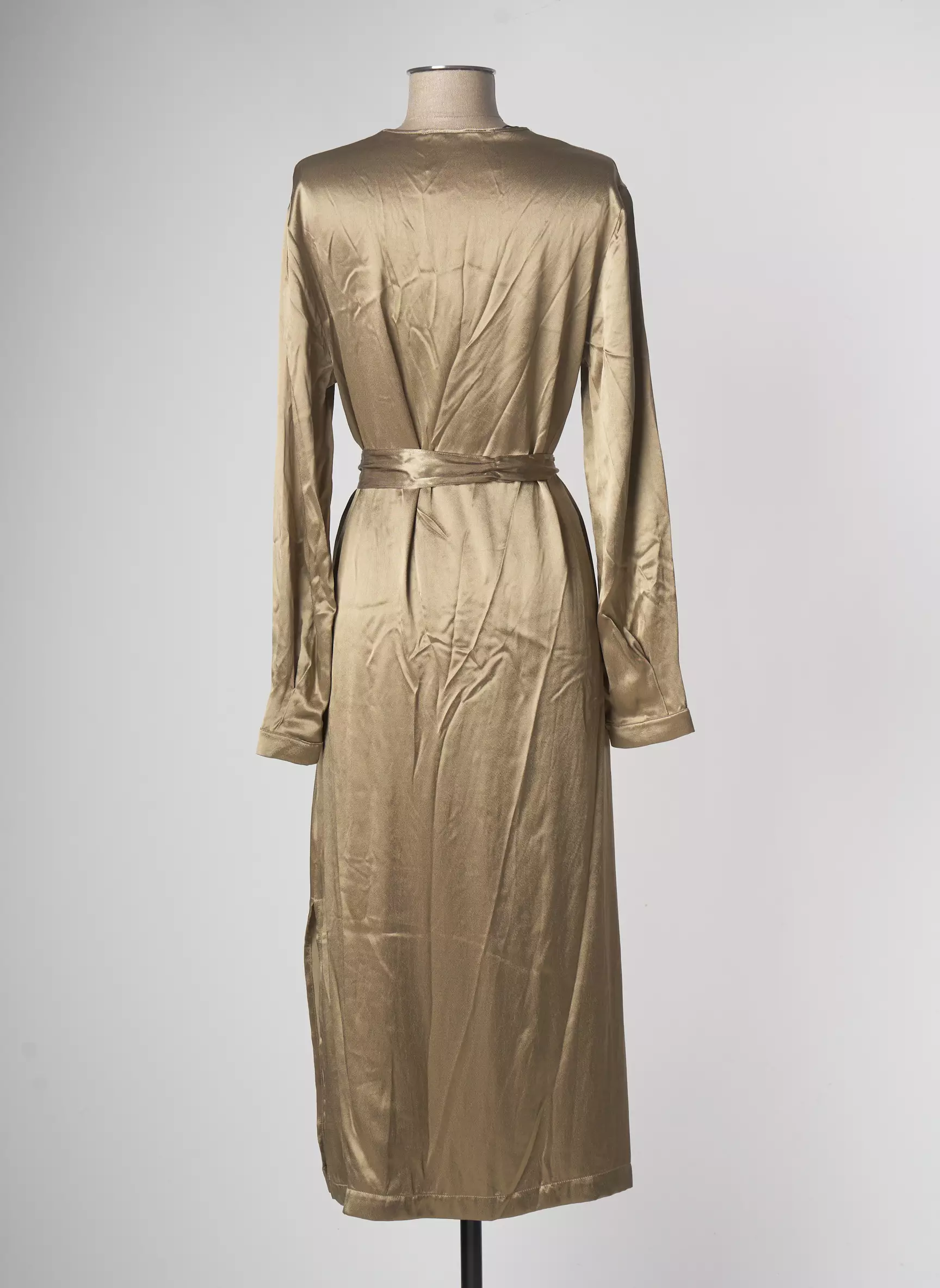 Floor Robes Mi Longues Femme couleur marron