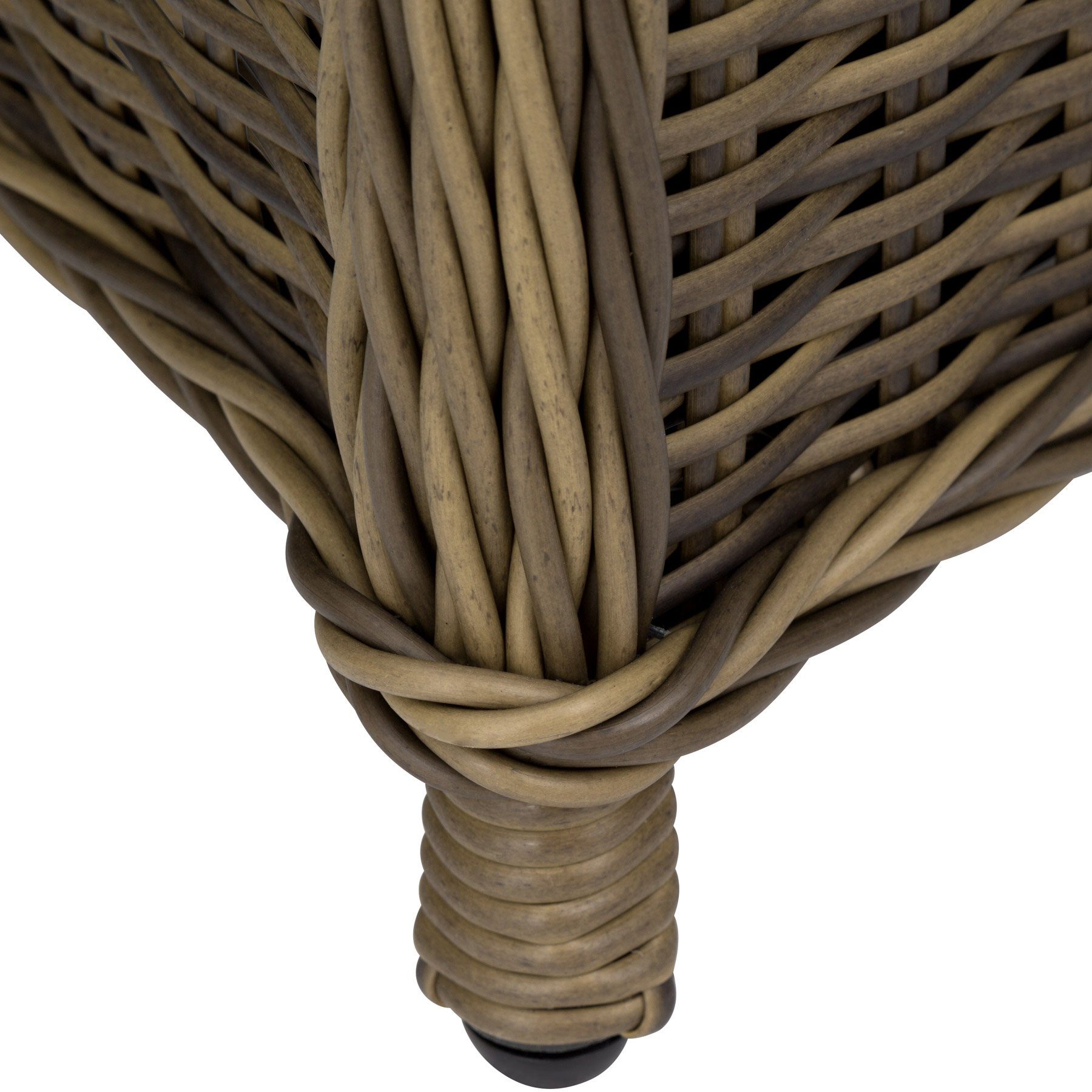 tectake Rattanstuhl Saint Tropez (1er, 1 St), Schmutzabweisend