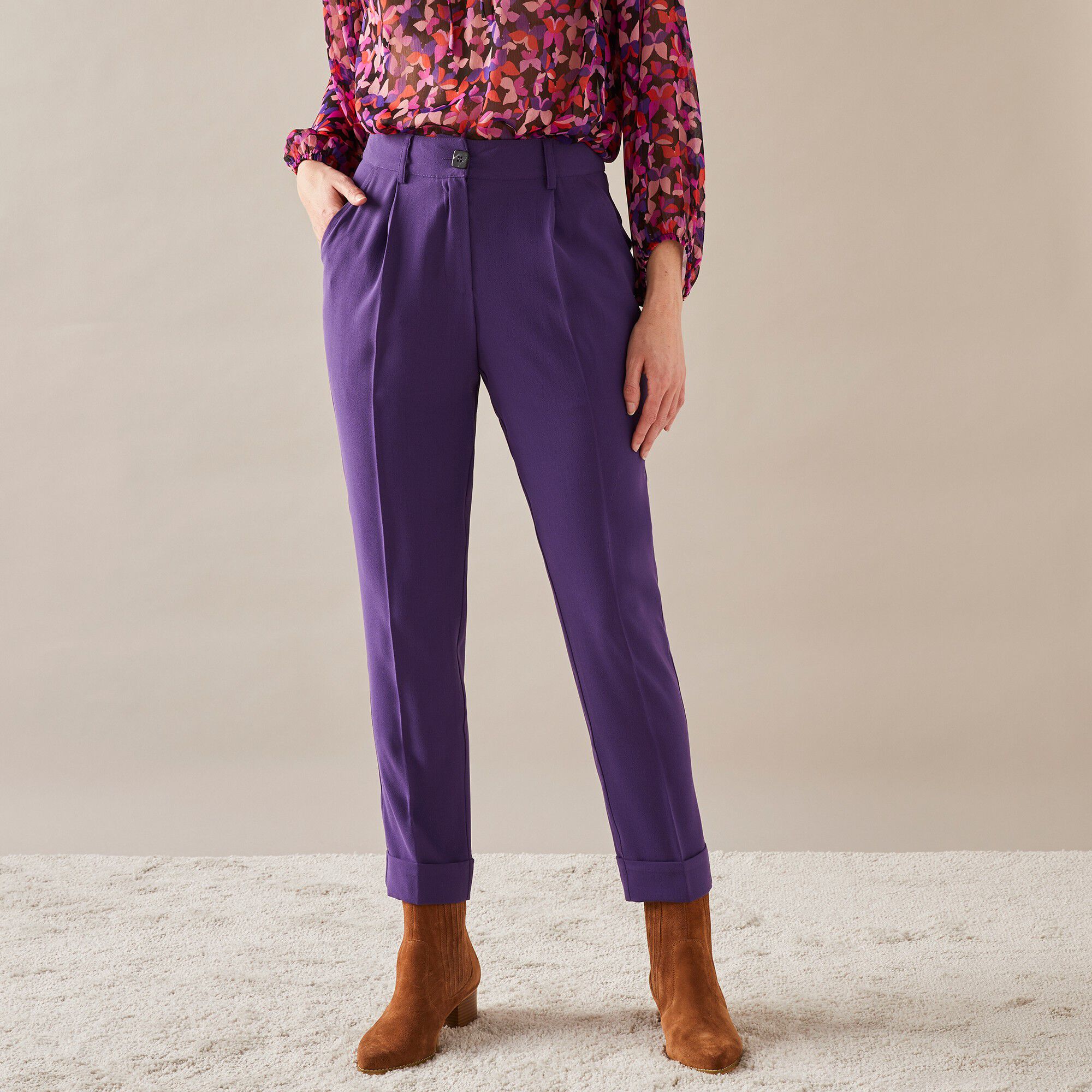 Pantalon 7/8ème fuselé fluide