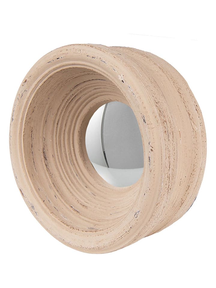 Clayre & Eef Spiegel in Beige - (T)7 x Ø 19 cm günstig kaufen onesize