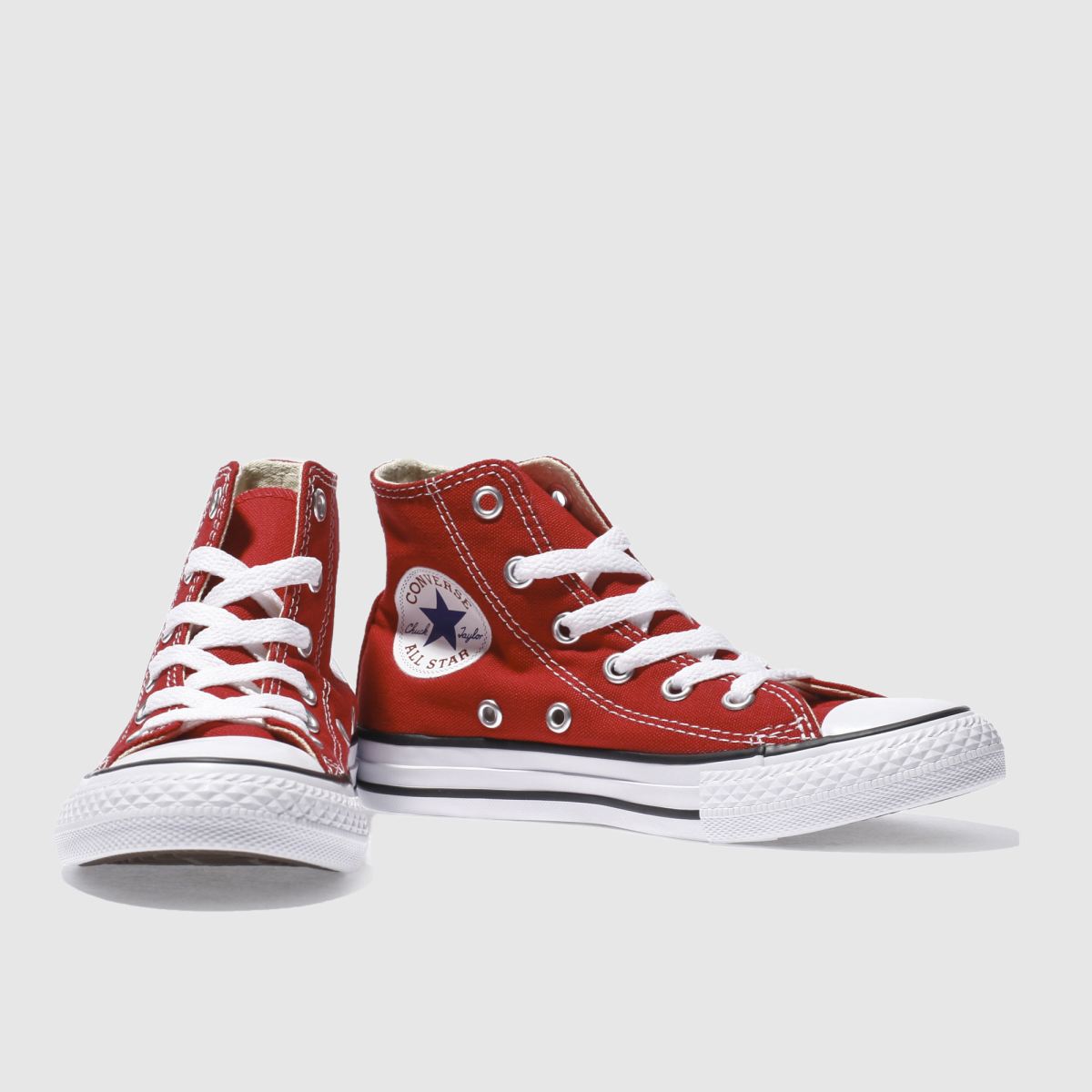 Converse röda All Star Hi Junior-sneakers