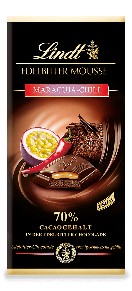 Edelbitter Mousse Maracuja-Chili, 150g