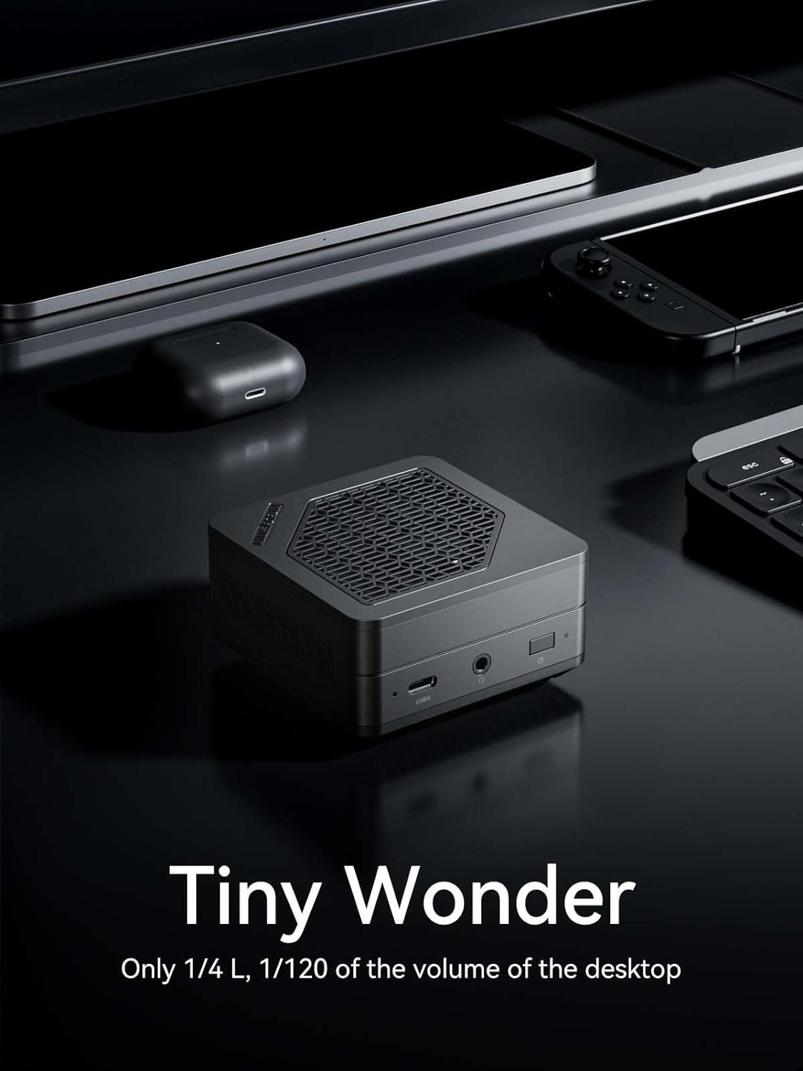MINIS FORUM Mercury EM680 Mini-PC (AMD Ryzen 7 6800U, AMD Radeon 680M, 32 GB RAM, 1024 GB SSD, Mini Computer, WiFi 6E/BT5.2, 1x TF Slot/2x USB4/1x HDMI/3X USB3. 2)