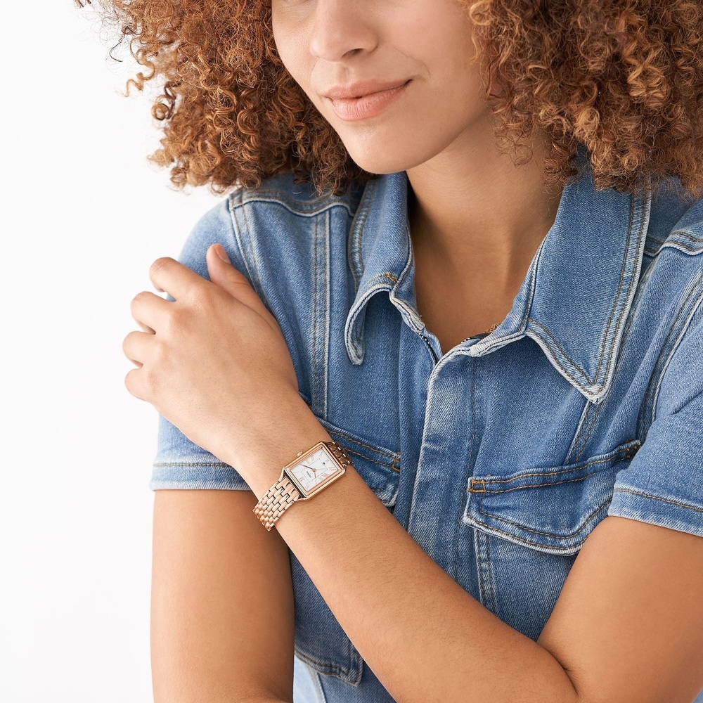Fossil Montre pour femme Acier inoxydable Montre