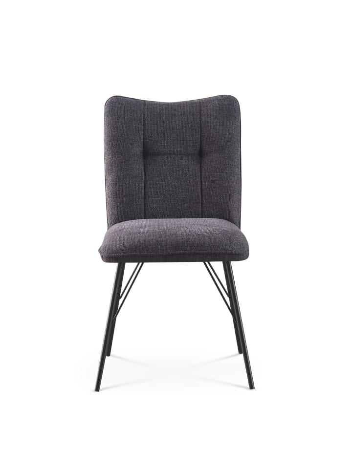 B&D Home 2er-Set: Esszimmerstuhl NELE in Anthrazit - (B)49 x (H)85 x (T)61,5 cm günstig kaufen onesize
