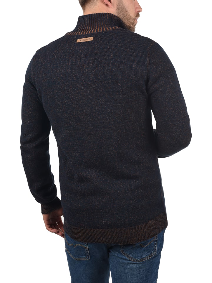 INDICODE Strickjacke IDAndy 35-099MM Cardigan mit Stehkragen in dunkelblau günstig kaufen