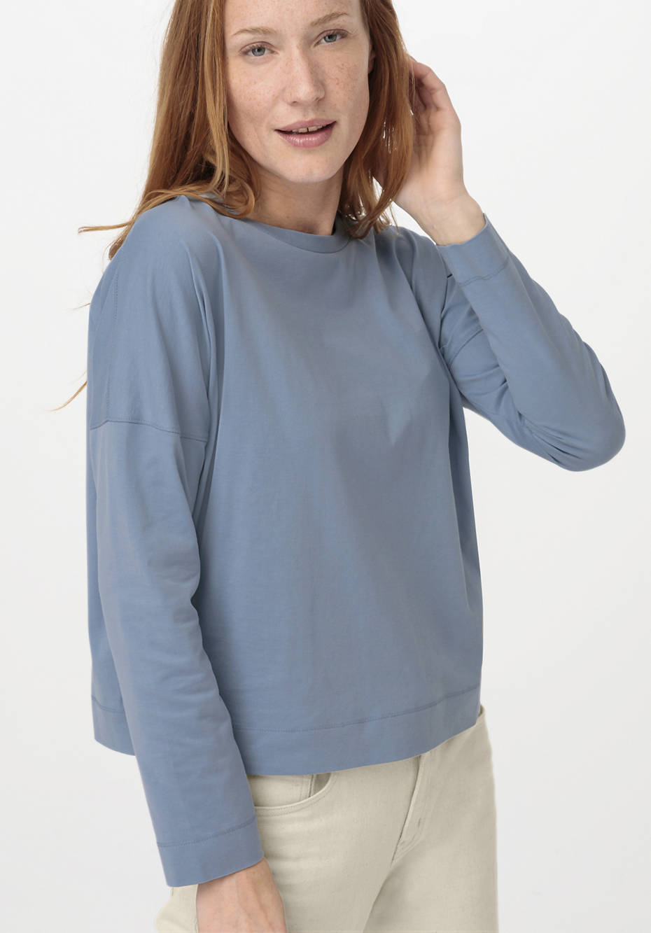 Langarm-Shirt aus reiner Bio-Baumwolle