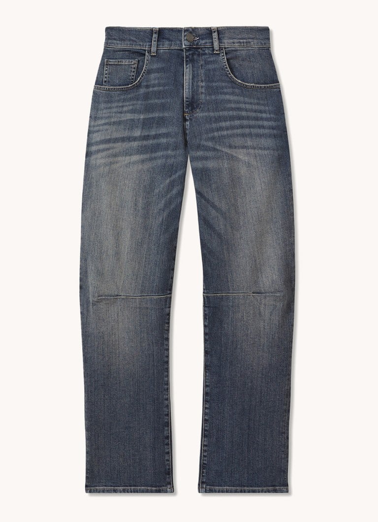 Reiss  Mahni high waist wide leg jeans met donkere wassing
