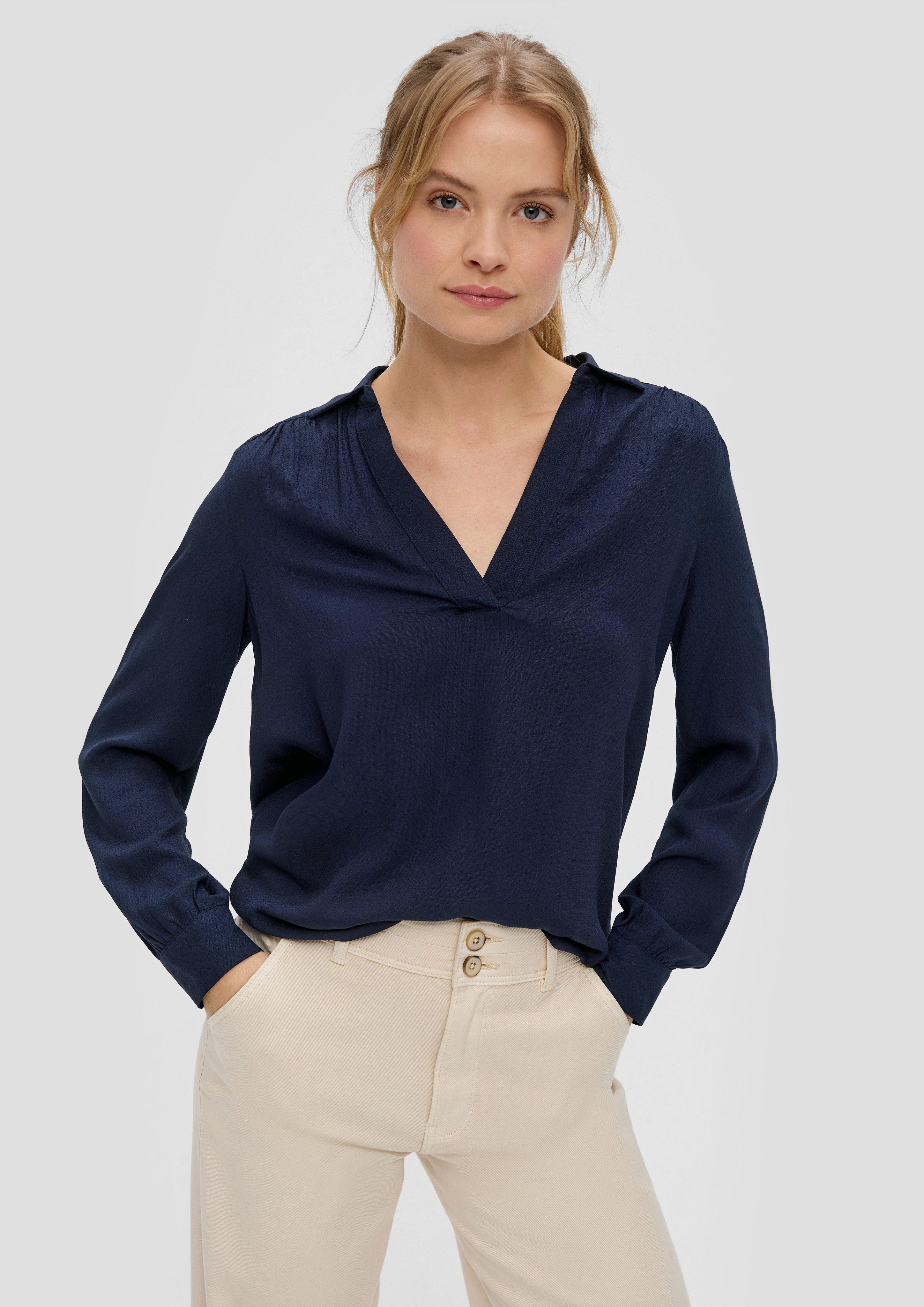 Viskosebluse mit V-Ausschnitt  2145123-5959