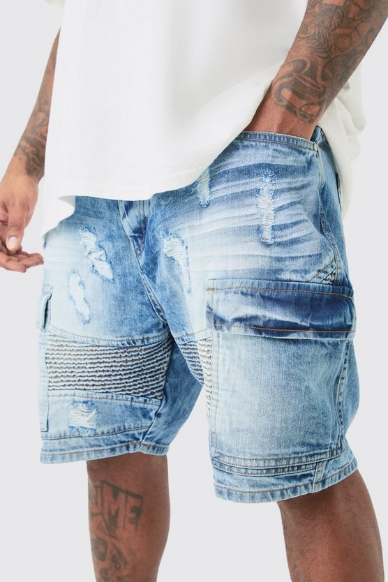 Plus Radlershorts mit geradem Bein