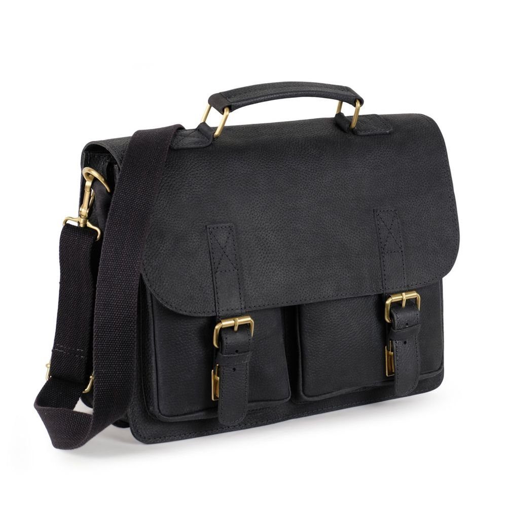 Jahn-Tasche Aktentasche Aktentasche / Businesstasche Gr. M, Leder Schwarz, Jahn-Tasche 410-n