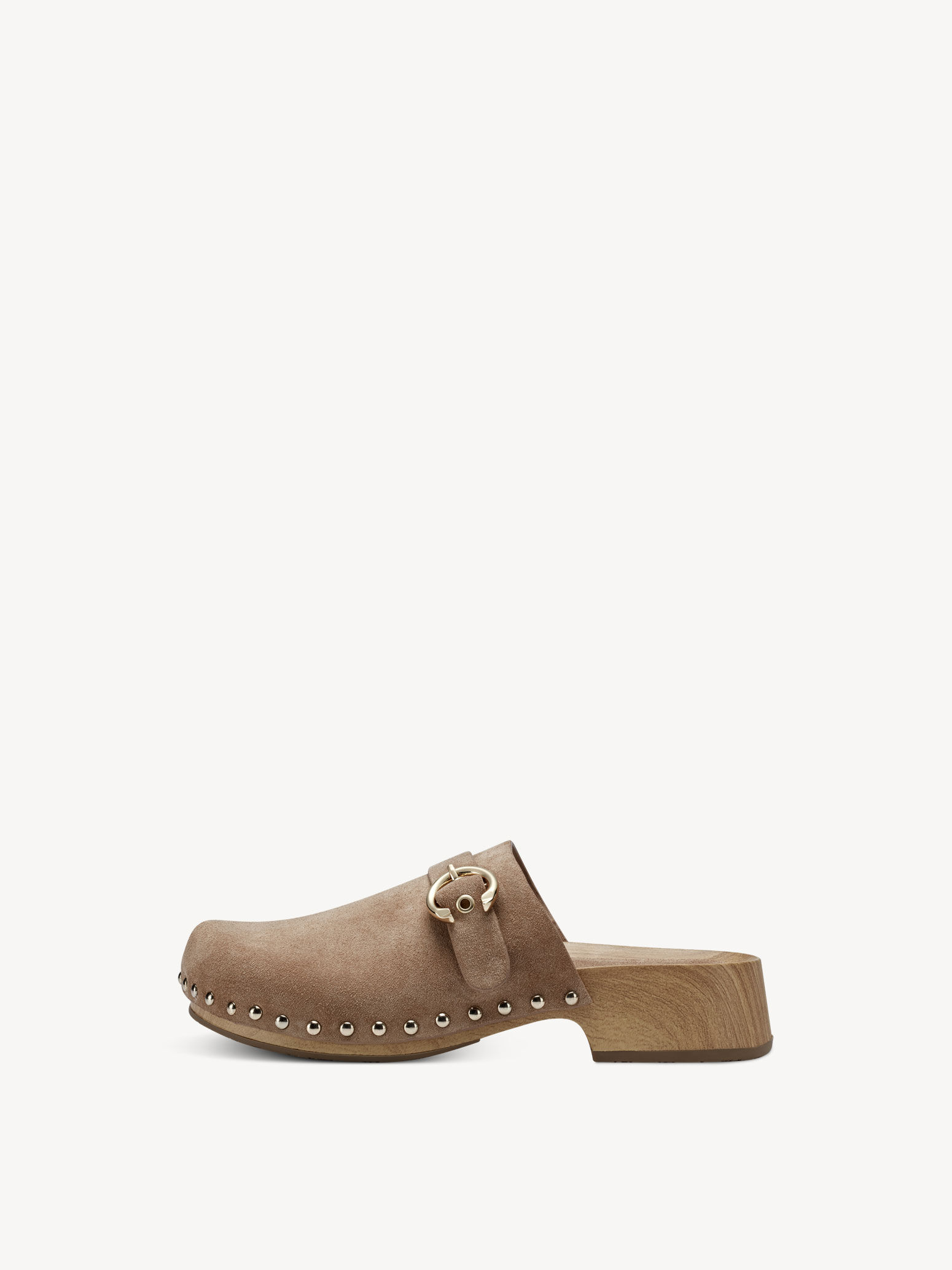 Sandale à talon en cuir - marron