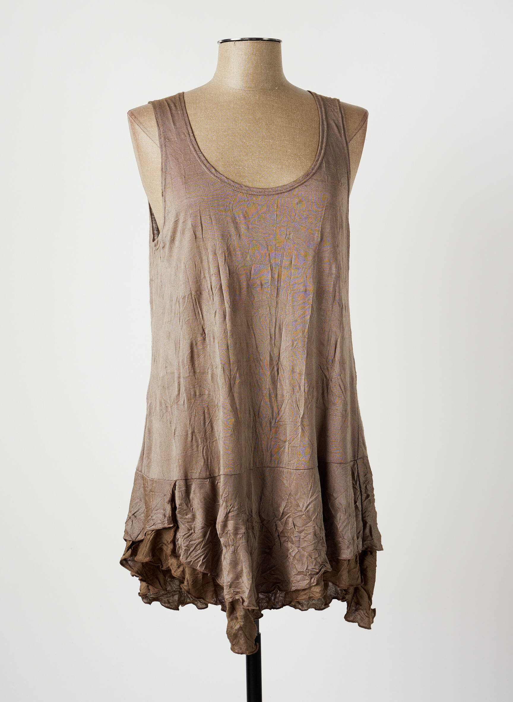 Meri Esca Tuniquesansmanche Femme couleur marron