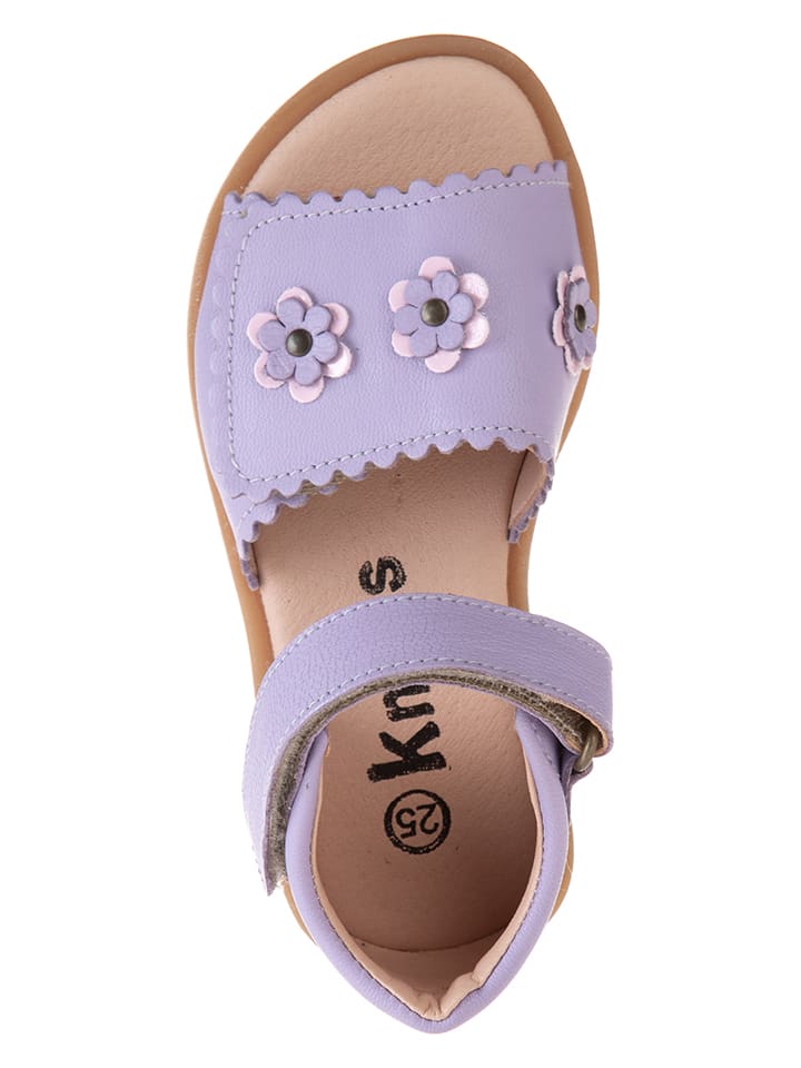 kmins Leder-Sandalen in Lila günstig kaufen