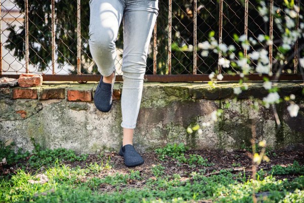 Ahinsa ~ Slip-On Sneaker Vegan ~ Antrazit