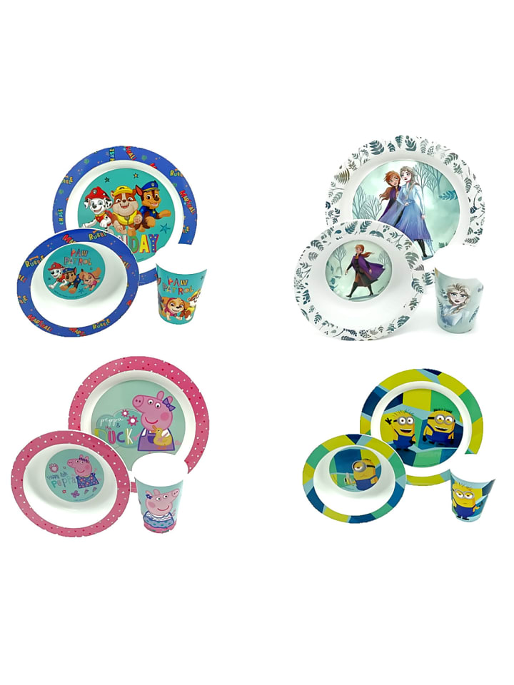 Stor Frozen Disney Die Eiskönigin Kindergeschirr 3er Set Elsa Anna 3 Jahre günstig kaufen onesize