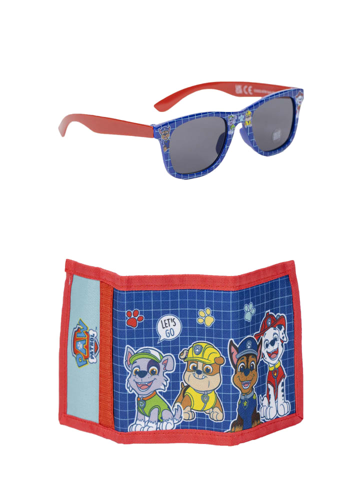 Paw Patrol 2 tlg. Set: Sonnenbrille mit Portemonnaie in Dunkel-Blau günstig kaufen onesize
