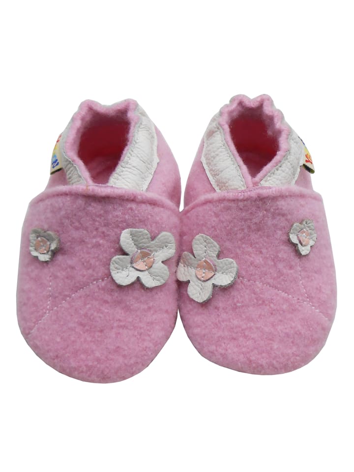 Yalion Leder-Krabbelschuhe 