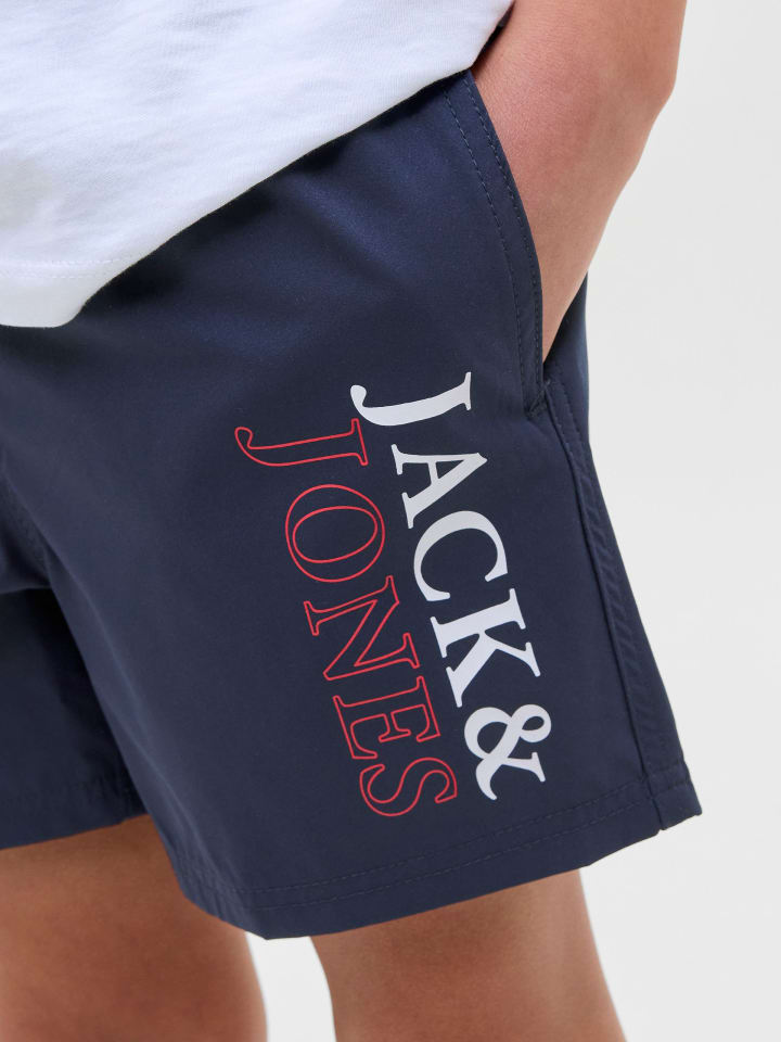 JACK & JONES Junior Badeshorts  JPSTMAUI JJSWIM DOUBLE LOGO JNR in navy blazer günstig kaufen