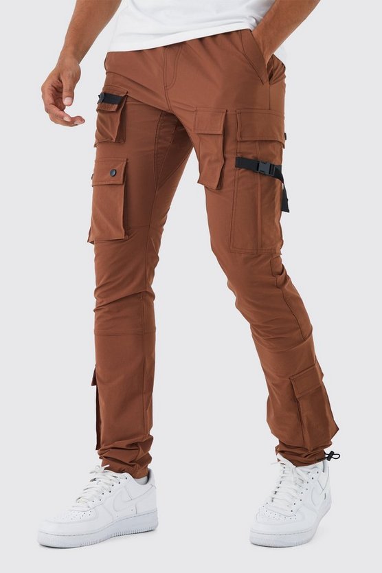 Slim-Fit Cargo-Hose mit elastischem Bund