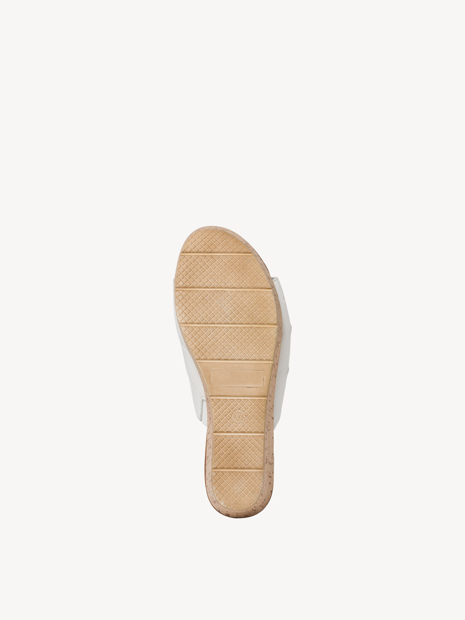 Mule en cuir - blanc