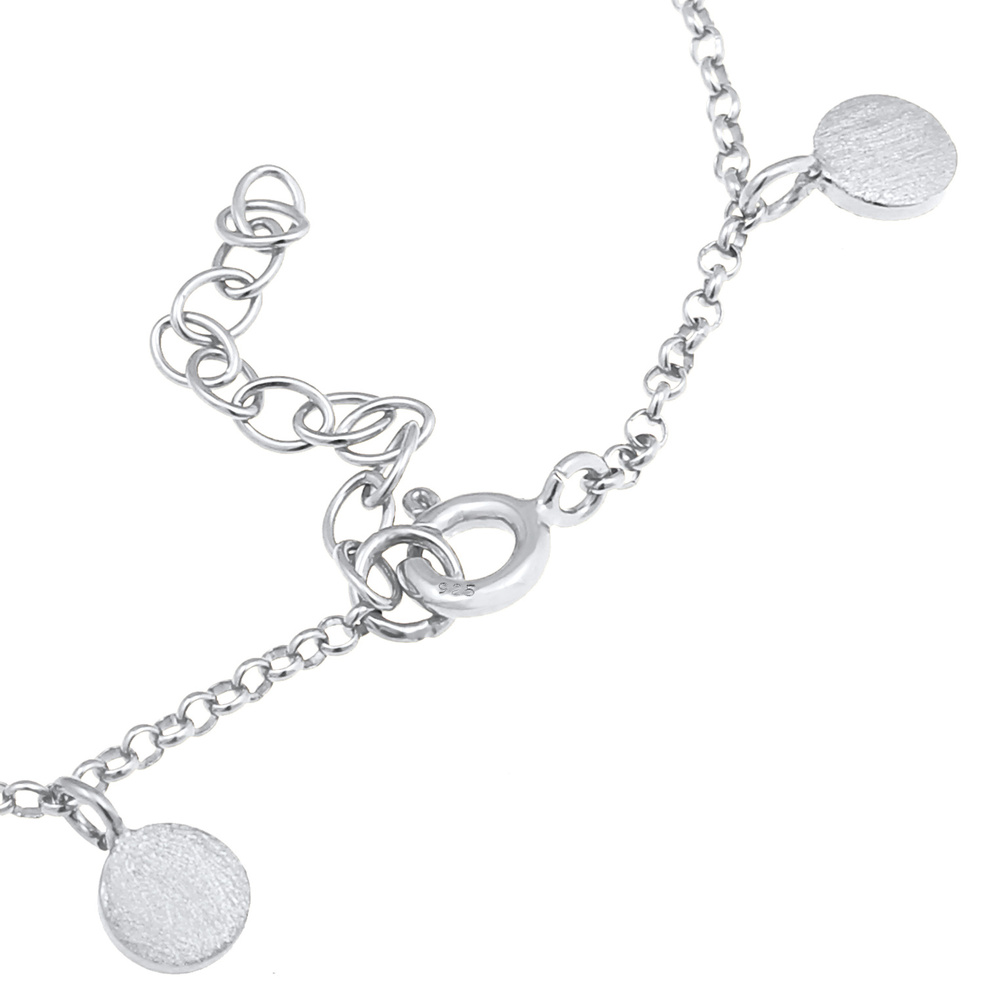 Elli Elli Bracelet Cercle Plaquettes Pièces de Monnaie Géo Basic Ajustable Bracelet Fe Bracelet