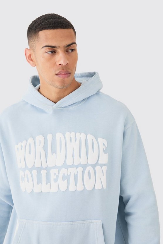 Hoodie mit Worldwide-Print