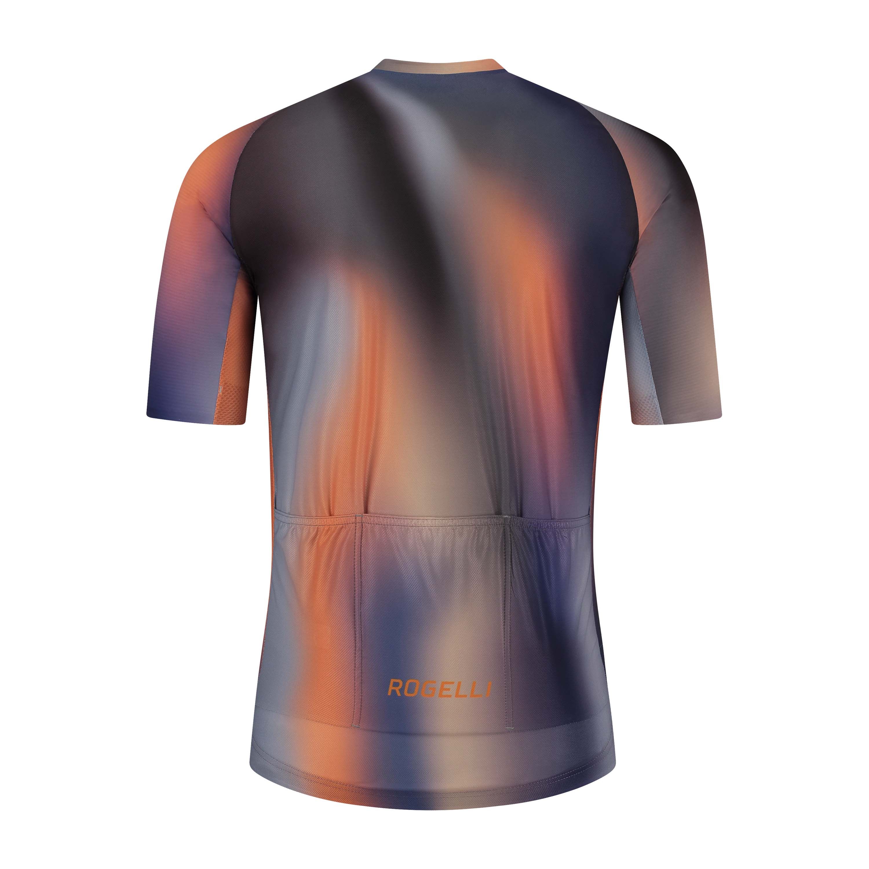 Rogelli Halo Orange Herren Radtrikot Kurzarm