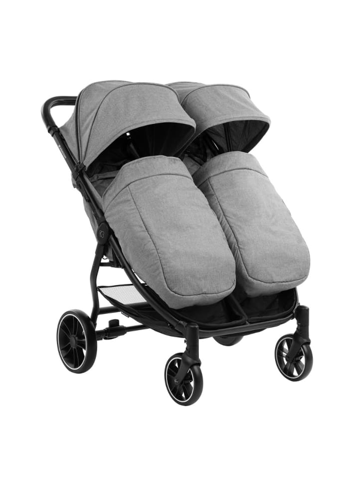 Kikkaboo Zwillingskinderwagen Happy 2 in grau günstig kaufen onesize