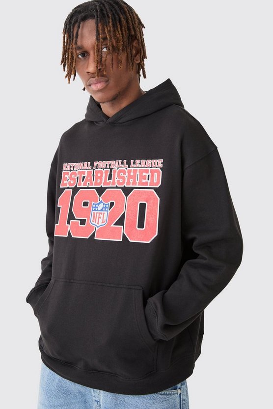 Oversize Hoodie mit Nfl All Stars Print