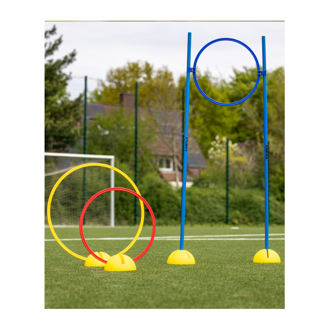 Cawila Koordinationsring | Trainingsringe Fußball | Durchmesser 50cm | Blau