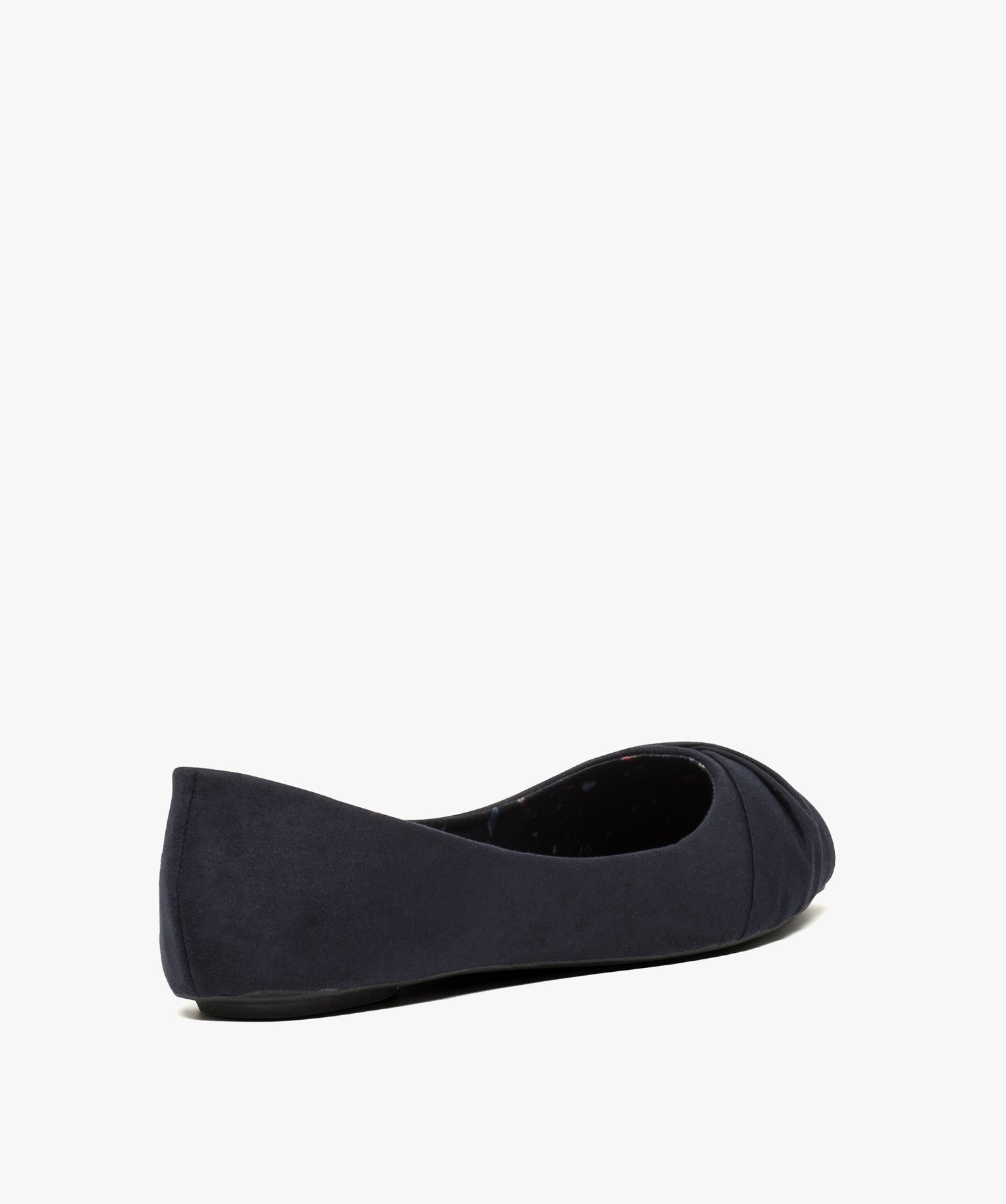 Ballerines femme unies avec bout drapé bleu fonce | GEMO