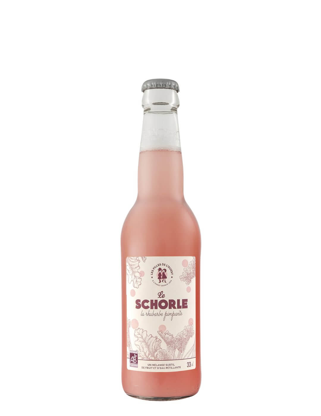 Les Filles de l'Ouest : Le Schorle Rhubarbe Pimpante - Gueule de joie 0° |  33 cl
