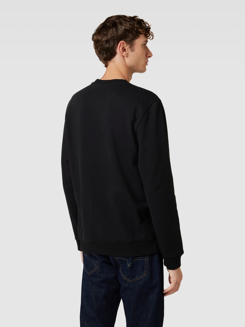 Sweatshirt mit Logo-Detail Modell 'balis' in schwarz