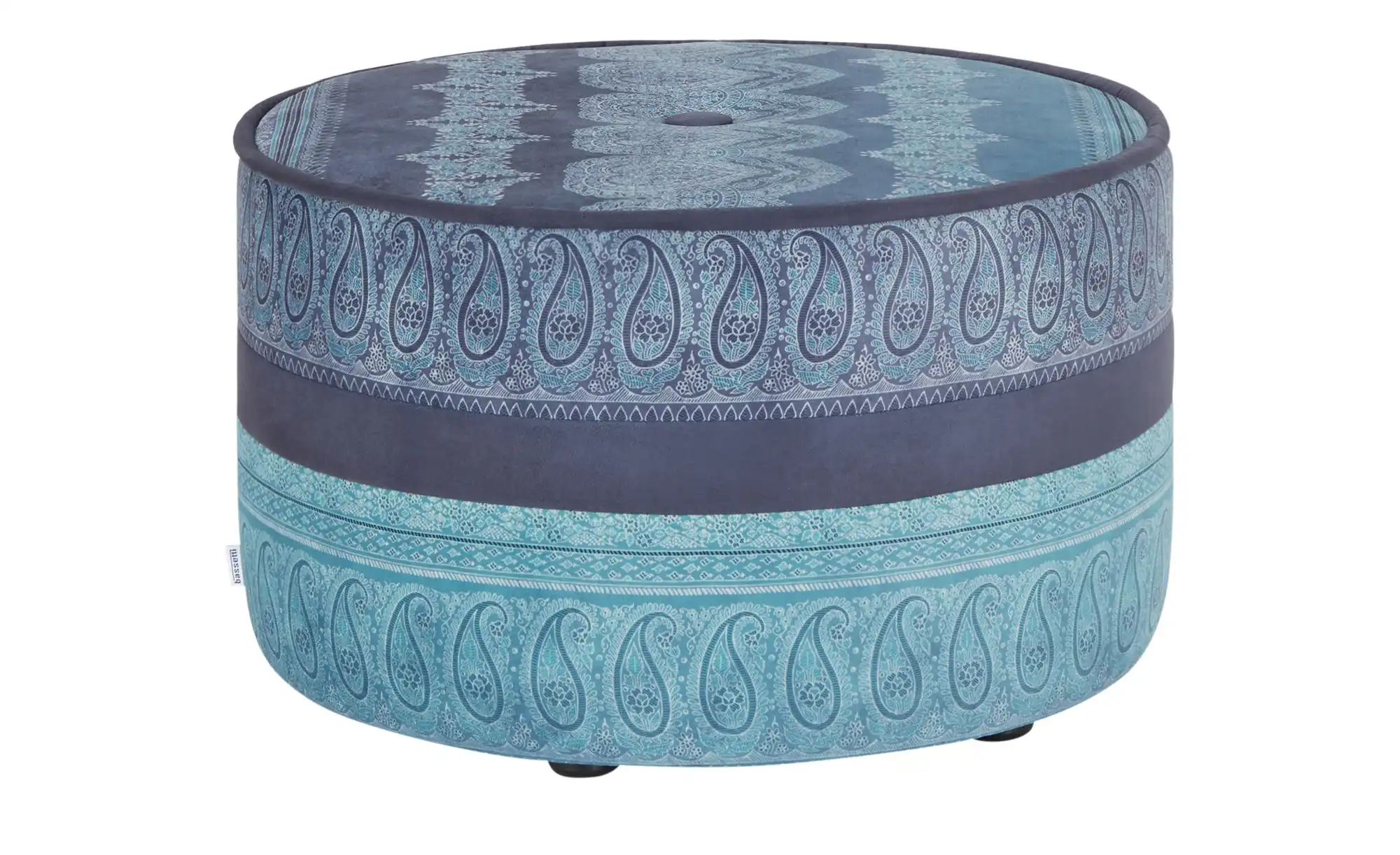 bassetti by SCHRÖNO Pouf aus Velours Tino