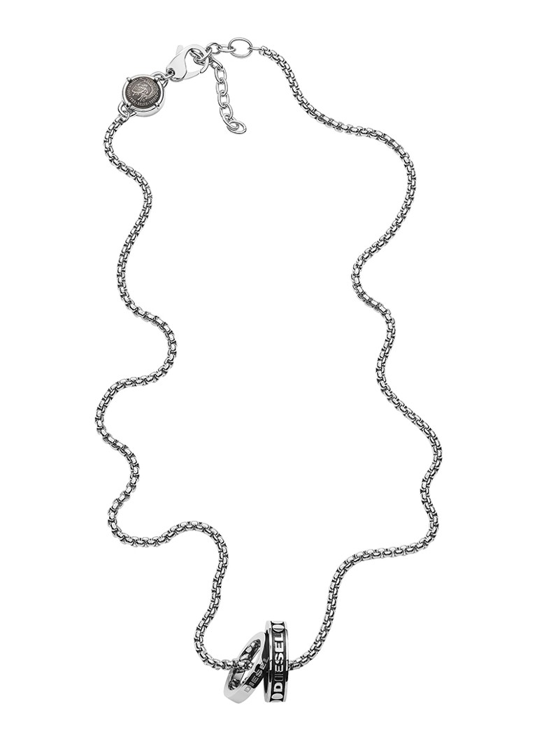 Diesel  Double Pendant ketting van roestvrij staal
