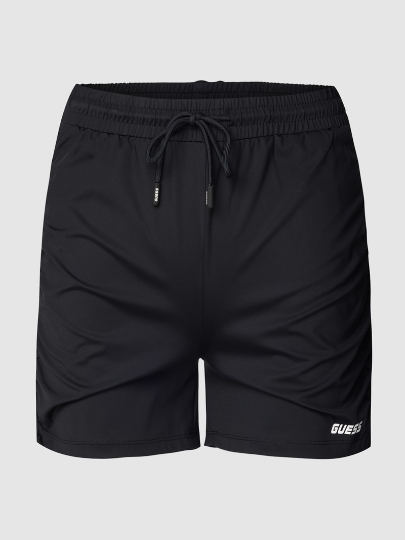 Shorts mit elastischem Bund Modell 'ELLA' in schwarz