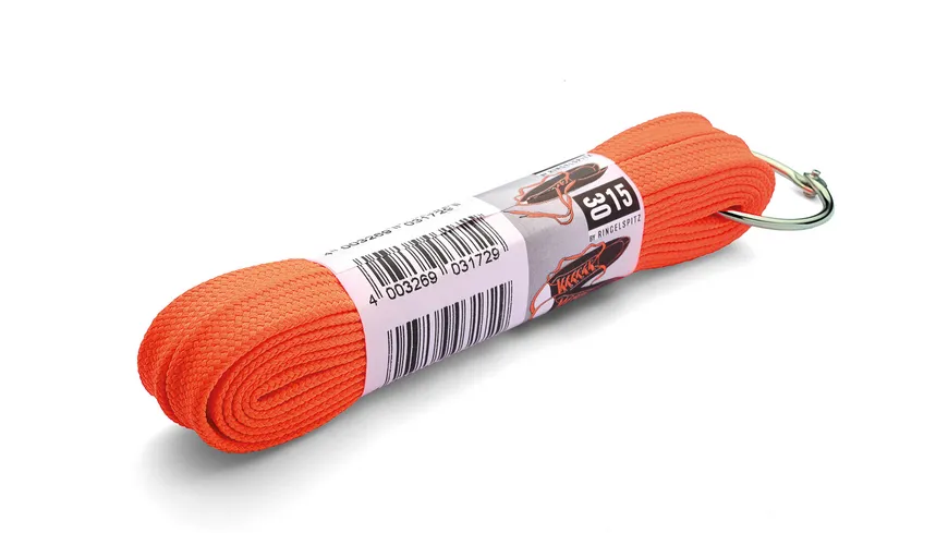 15/30 by Ringelspitz Trendige Snürsenkel für Sneaker neon orange 130 cm