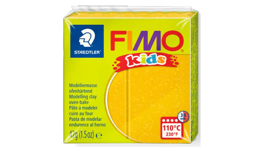 STAEDTLER Modelliermasse FIMO® Kids Glitter gold 42 g