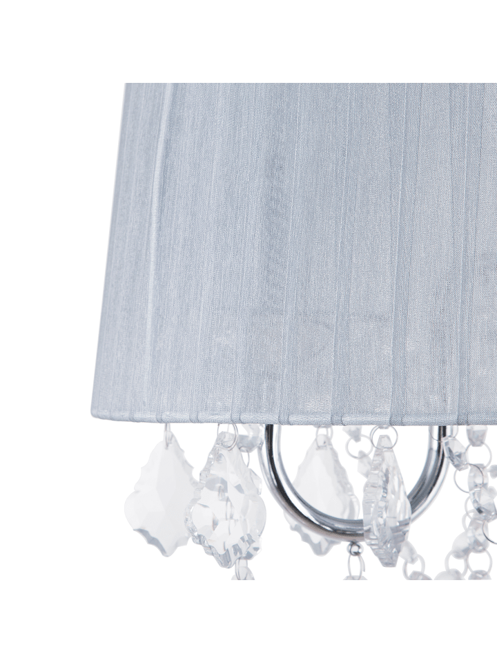Beliani Stehleuchten EVANS in Silber/Grau - (W) 40 x (H) 165 x (L) 40 cm günstig kaufen onesize