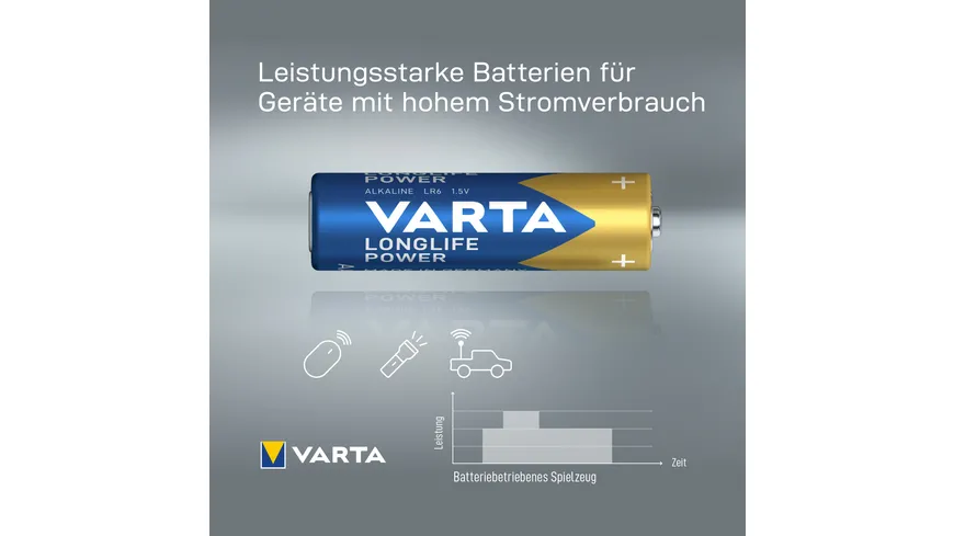 VARTA LONGLIFE Power Mignon AA Blister 8