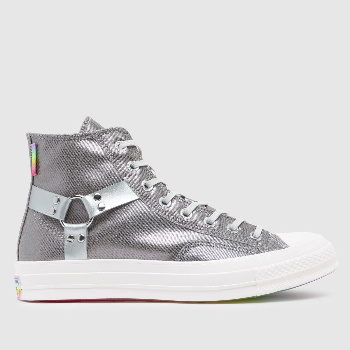 Converse Chuck 70 Hi Pride – Silverfärgade flerfärgade sneakers